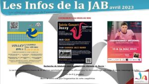 Couverture de la lettre d'infos JAB Avril 2023