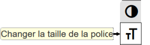 icône chngner taille caracteres