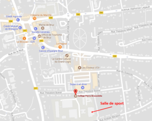 Plan de localisation de la salle Collège Pierre Brossolette
