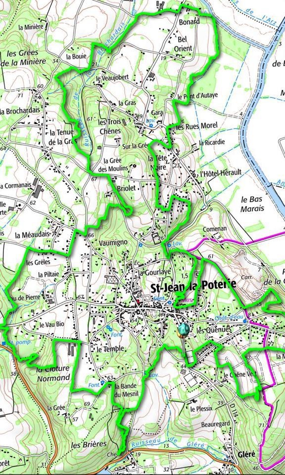 Carte du circuit des 20 kms