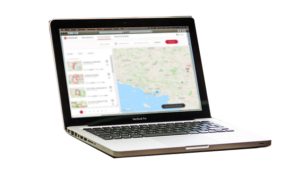 Un circuit de Marche Nordique affiché sur un ordinateur personnel