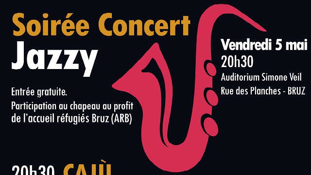 Soirée Concert Jazzy au profit de l’accueil des ré&hellip;