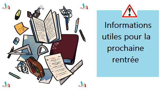 Une illustration de tous les outils pour réussir sa rentrée scolaire