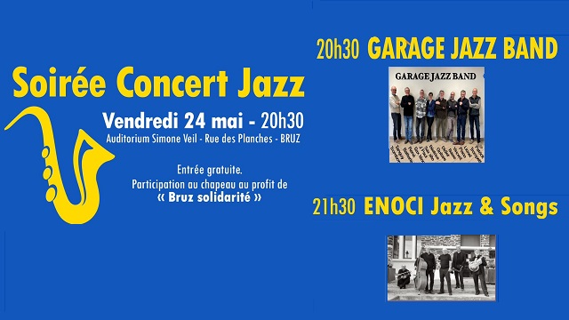 Soirée Jazz avec le Garage Jazz Band le vendredi 2&hellip;
